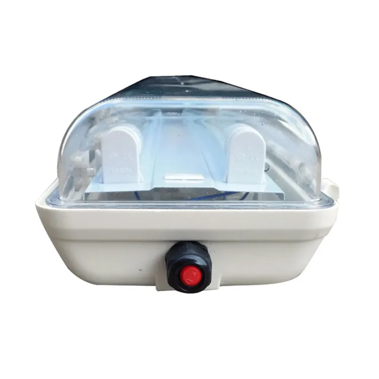 Hazardous area full plastic BYS model 2*18w led explosion proof lighting fixture anti-explosive ceiling lamps