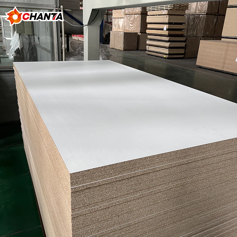 White Melamine Laminated Fibreboard MDF Board for Various Uses melamine chipboard