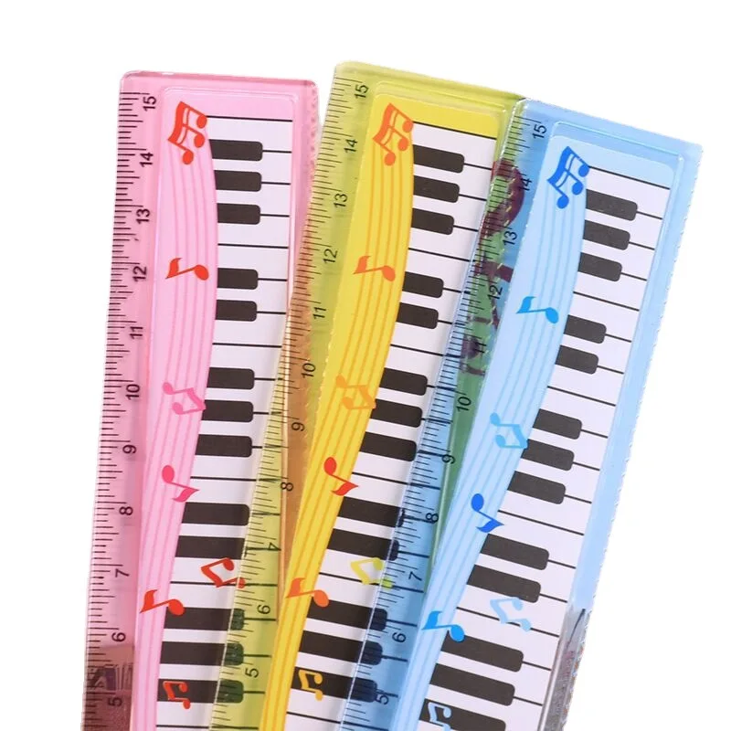 Складная линейка Eurolucky с изображением мультяшного пианино, 15 см