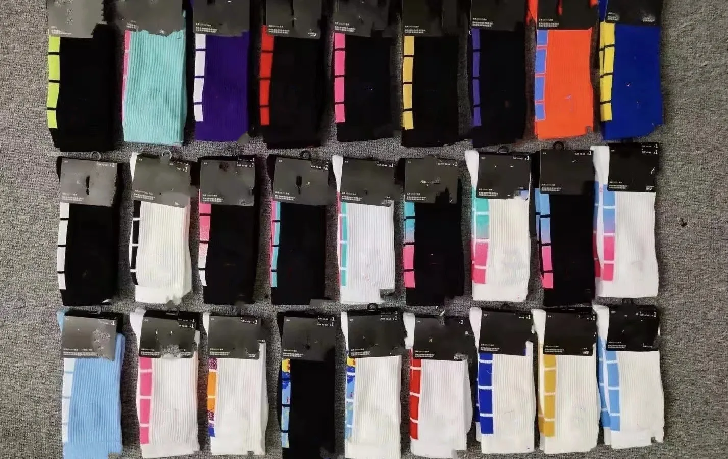 Can custom logo design oem gym good quality printing men outdoor  Athletic running Adult Cotton Crew Sports Socks with logo