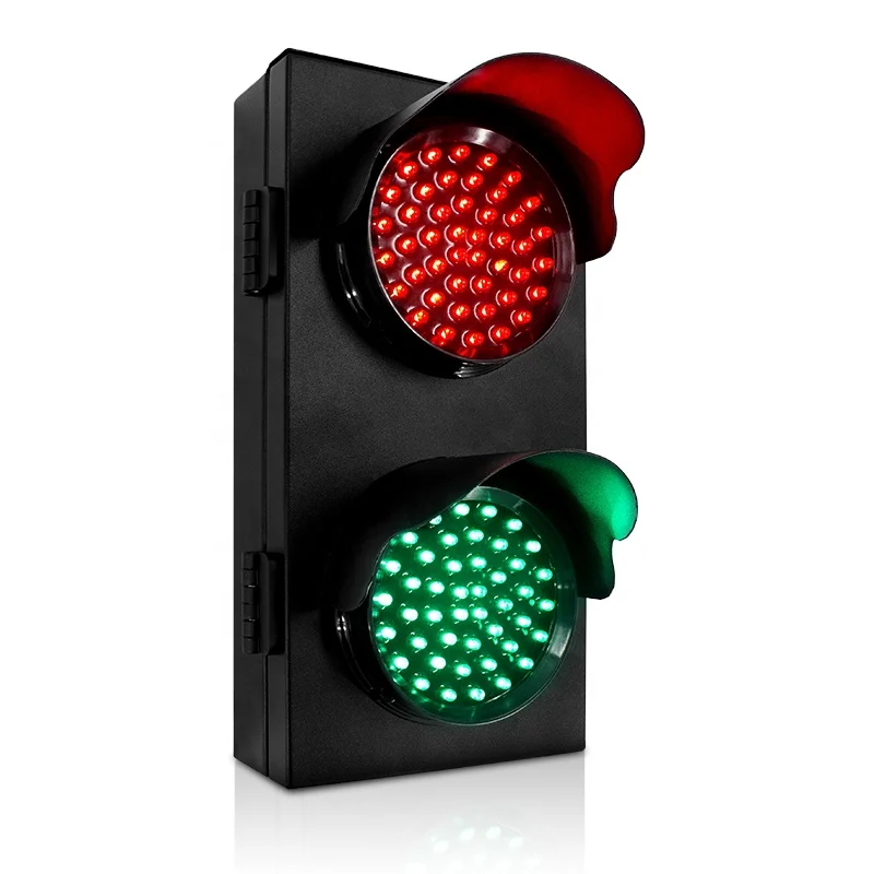100mm Red Green Traffic Warning Light with high brightness and Low MOQ
