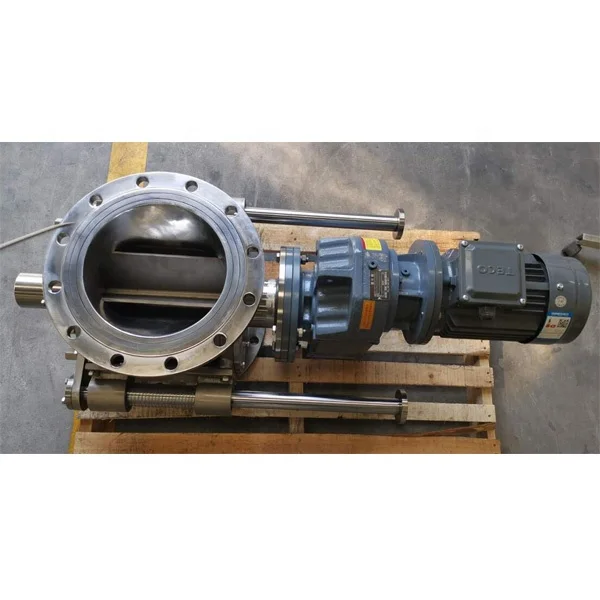 Stainless Steel Slide Type Rotary Discharge Cleaning Valve Feeder