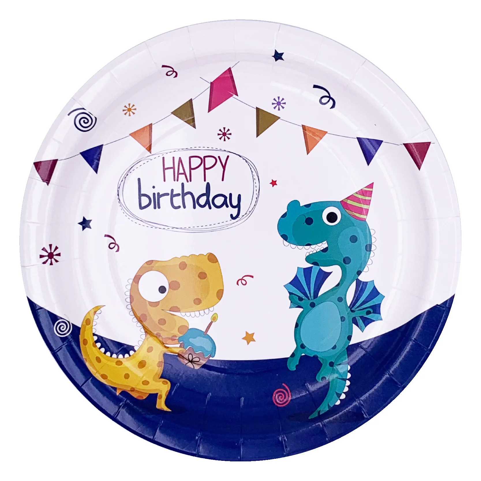 New Dinosaur Theme Birthday Party Set PART Decorative Supplies Disposable Paper Tray  Cup
