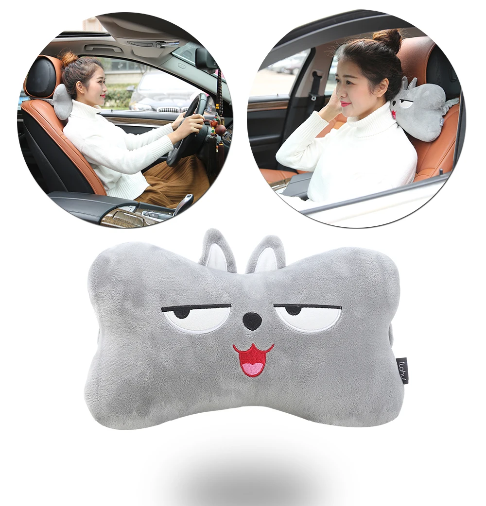 Factory Cheap Price Neck Support Car Head Rest Pillow Custom Personalized logo Soft Car Sleeping Pillow