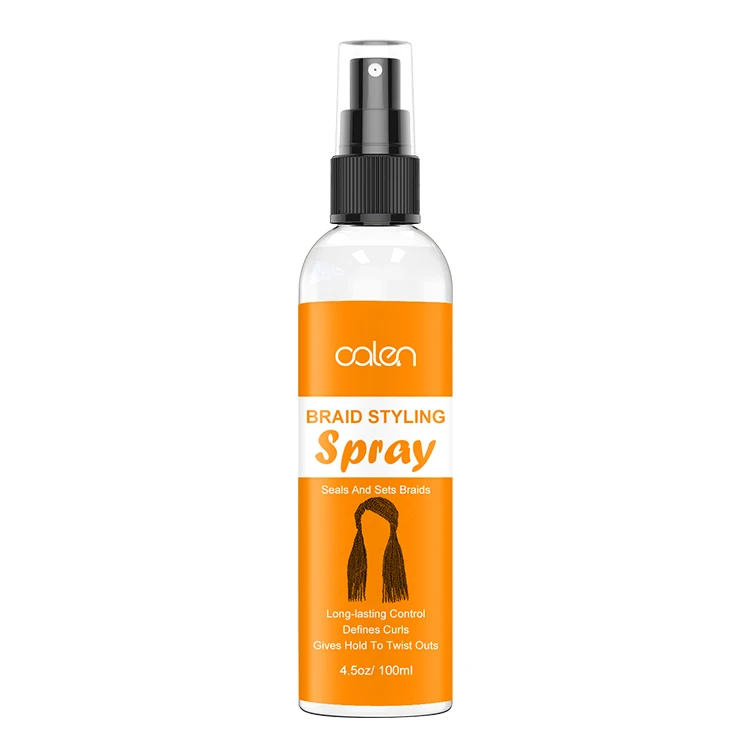 Private Label Braid Styling Extra Hold  Anit Frizz Sheen Hair Braid Spray