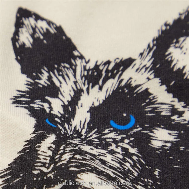 Wholesale Oversized Street Wear 300 Gsm Beige High Quality 100% Coton Custom Graphic Printing Logo T Shirt