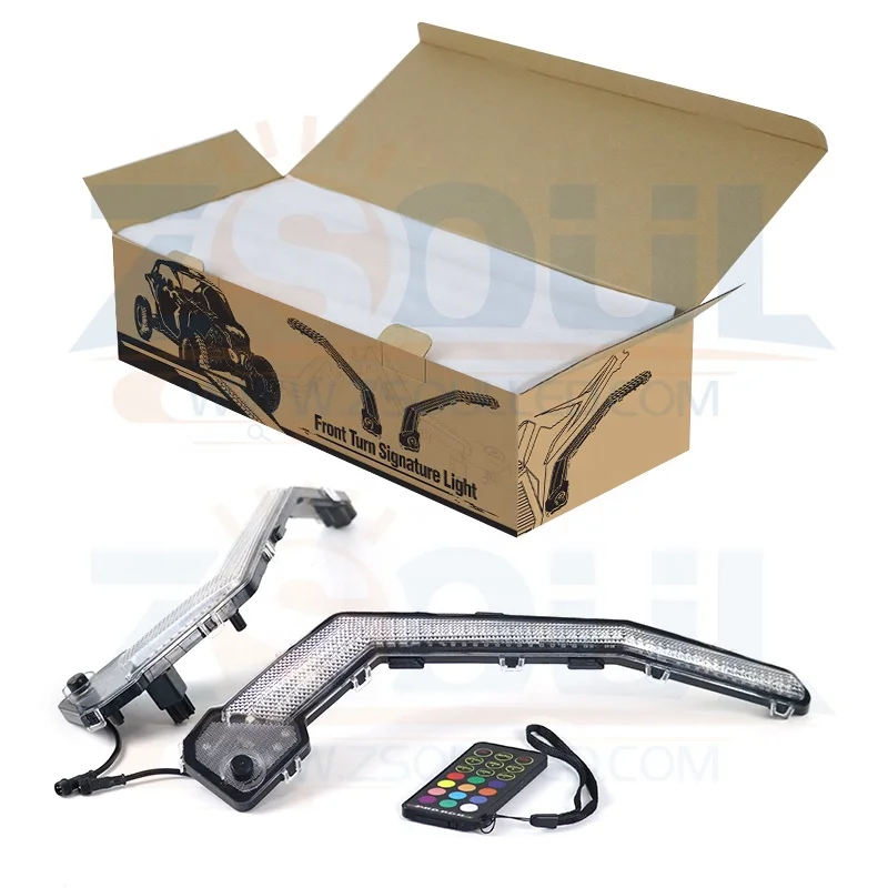 Factory Direct Can Am Maverick X3   ATV UTV Chasing RGB/yellow color Turn Signal Light  For Xds Xrs 2017 2018  Front Led