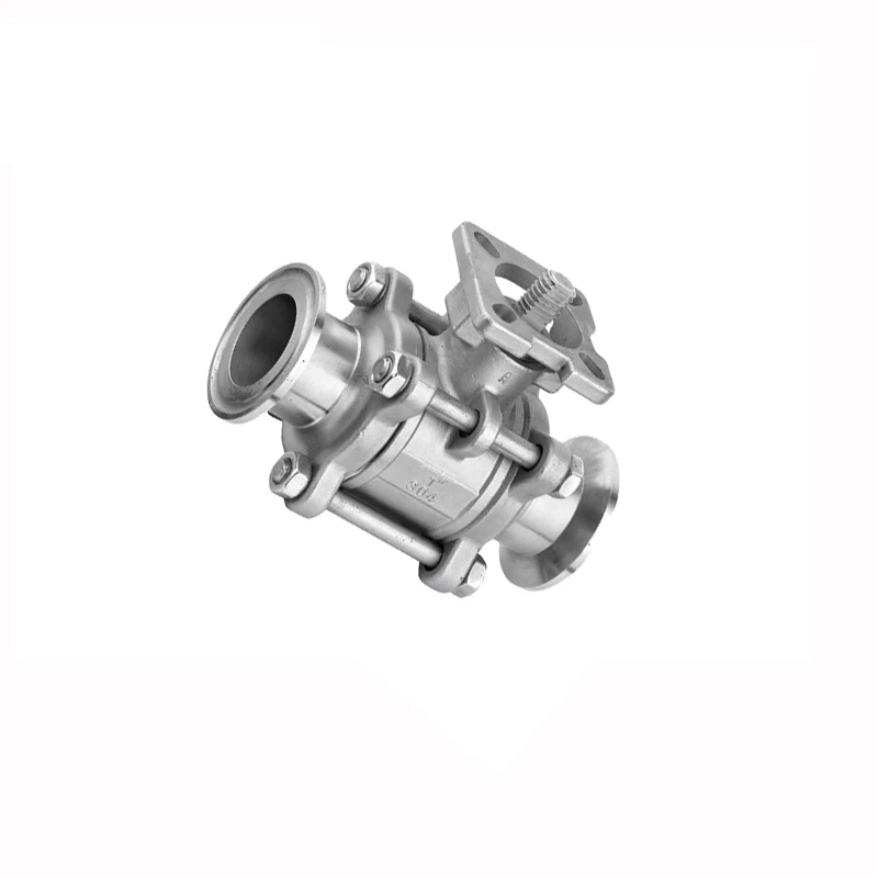 KF16 KF25 KF40 KF50 sanitary stainless steel three-piece 3-piece 2-piece vacuum quick-loading ball valve