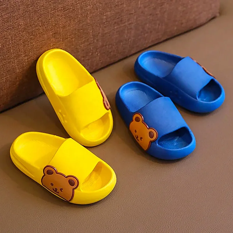 Summer Kids Sandals 2023 New Cartoon Baby Clogs Non Slip Home Toddler Slippers Baotou