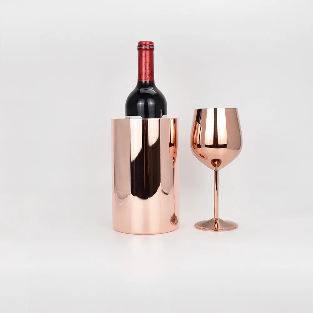 Popular For Wine Lover Stainless Steel Champagne Buckets Wine Cooler Ice Bucket Wine Chiller