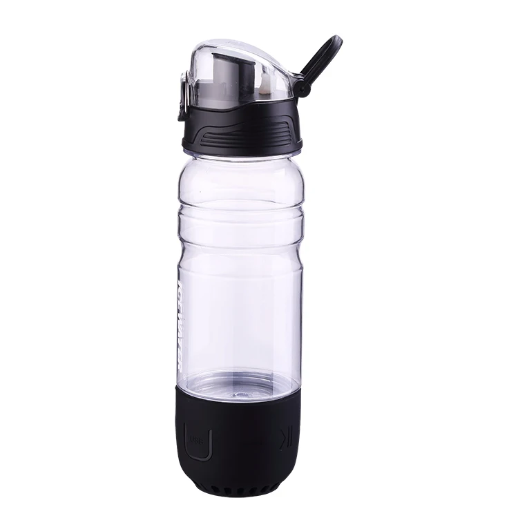 
Factory price plastic mini music speaker smart water bottle with lid 