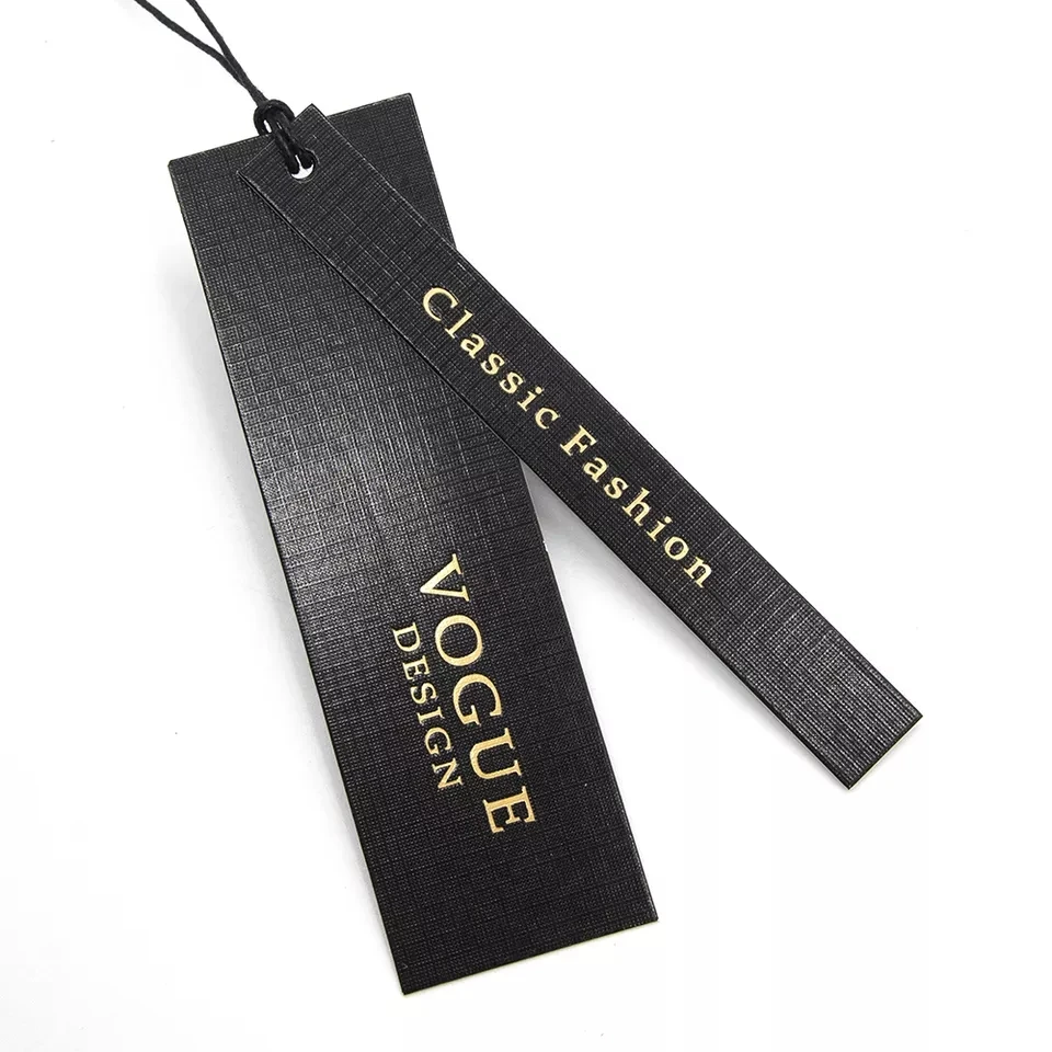 Wholesale Cheap Custom Emboss Logo Eco-friendly Paper Hang Tag For Garment With Seal Tag Print You Logo For Cloths