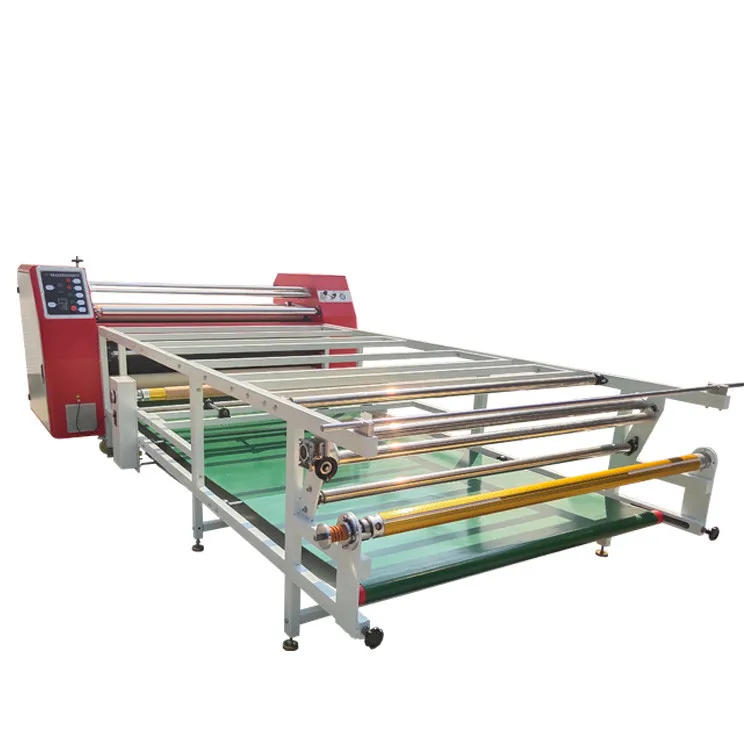 CY roller transfer printable oil drum automatic mesin fabric calandra 1.7m clothing roll to roll heat press machine