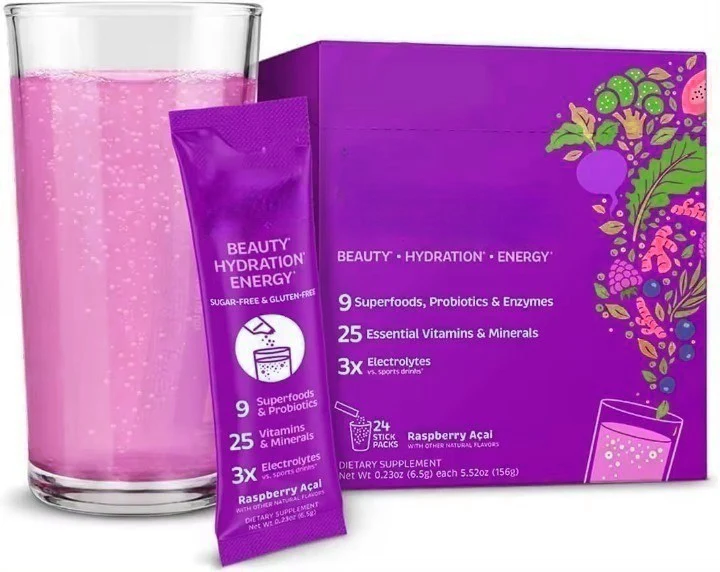 multivitamin  Electrolytes for Women 25 Vitamins & Minerals biotin Iron Probiotic Super Greens & Beets Effervescent solid Drink