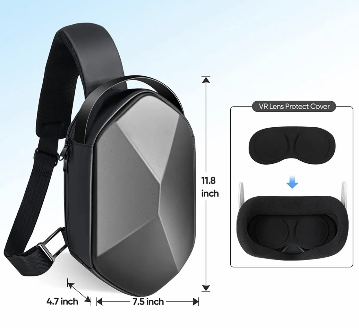 Customize Eva Portable Waterproof Hard Shell Quest 2 VR Travel Case For Meta Quest Pro Oculus Quest Pro VR Headset