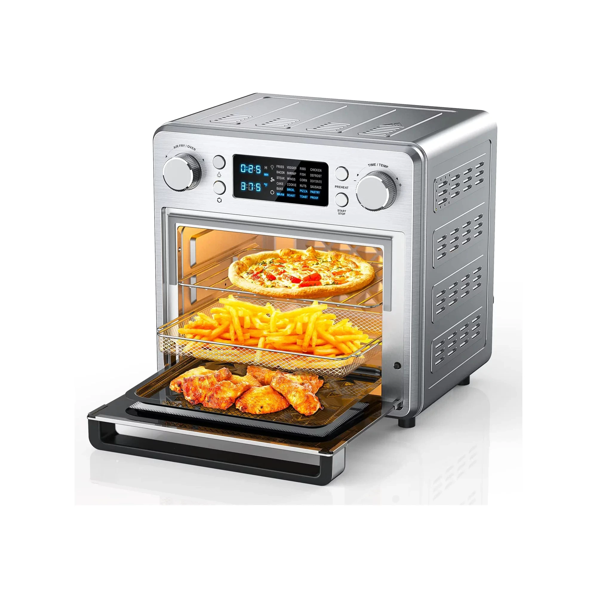 15L 24-in-1 Smart Cooking Programs Air Fryer Toaster Oven