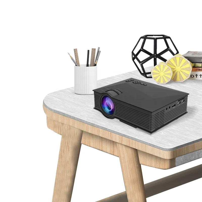 UNIC UC68S Projector 100ANSI Lumens with 139.3 Inch Projector Screen, 1080P Full HD Supported Video Projector