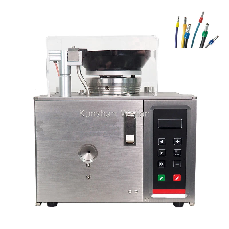 WEJION Loose Wire End Wire Stripping Sleeves Crimper Semi Automatic Wire Strip And Ferrule Terminal Crimp Machine