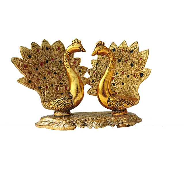 PEACOCK PAIR Wholesale Decorative GOLDEN  Manufacturer From India