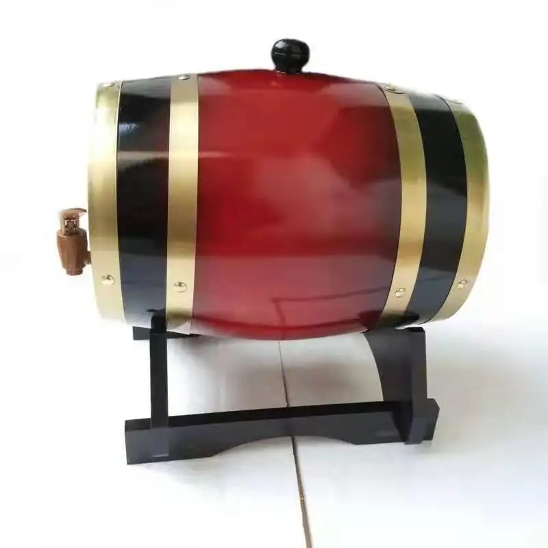 Wooden Oak Barrel Bar Whiskey Rum Standard Beer Keg Decoration Barrel Wooden Wine Cask