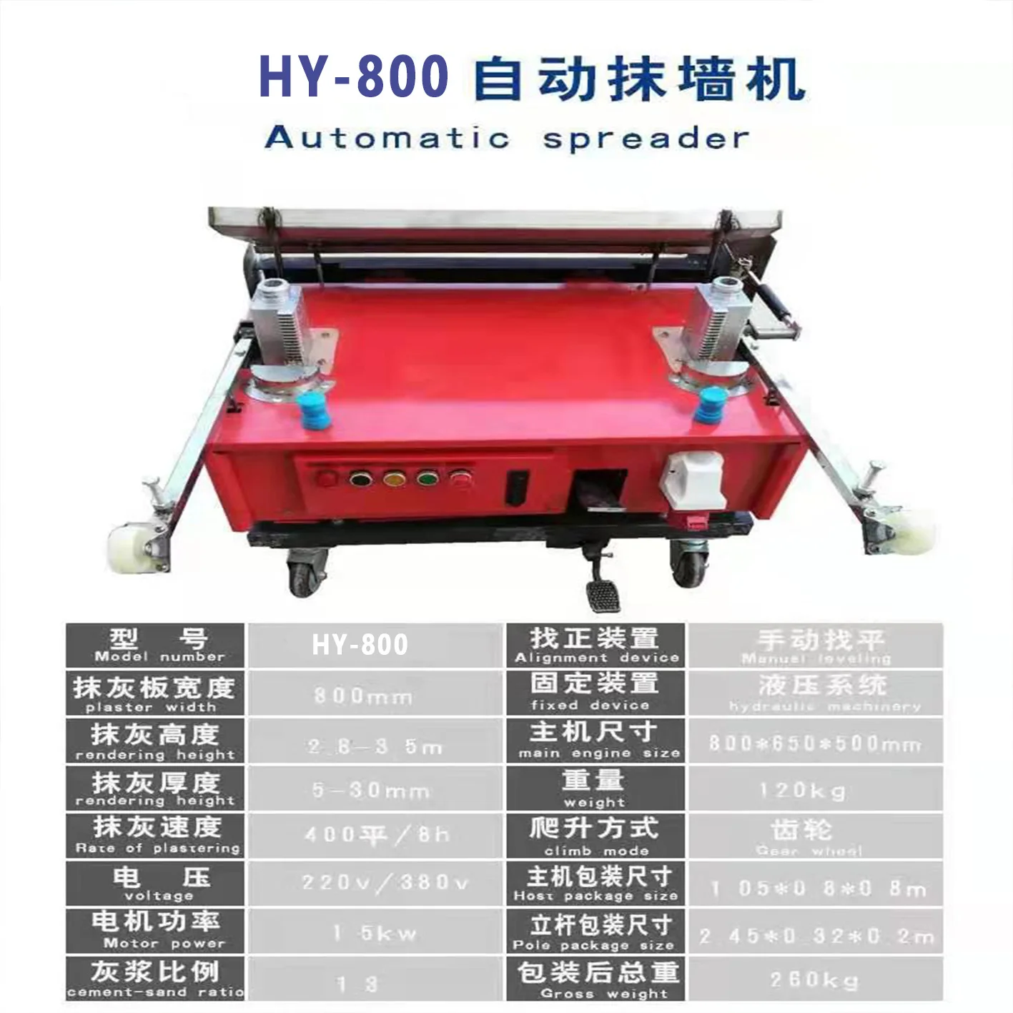 Gypsum Robot Automatic Wall Screeding Plaster Finishing Render Mortar Spray Machine China Price for Cement