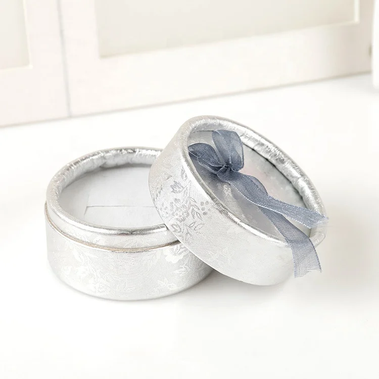 
Wholesale Custom Round Ring Earring Gift Packaging Jewelry Box 