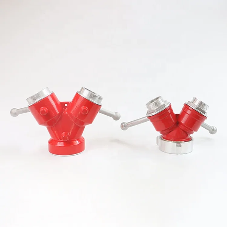 
Factory supply aluminum or brass safety equipment rescue tools red paint finished fire water divider 