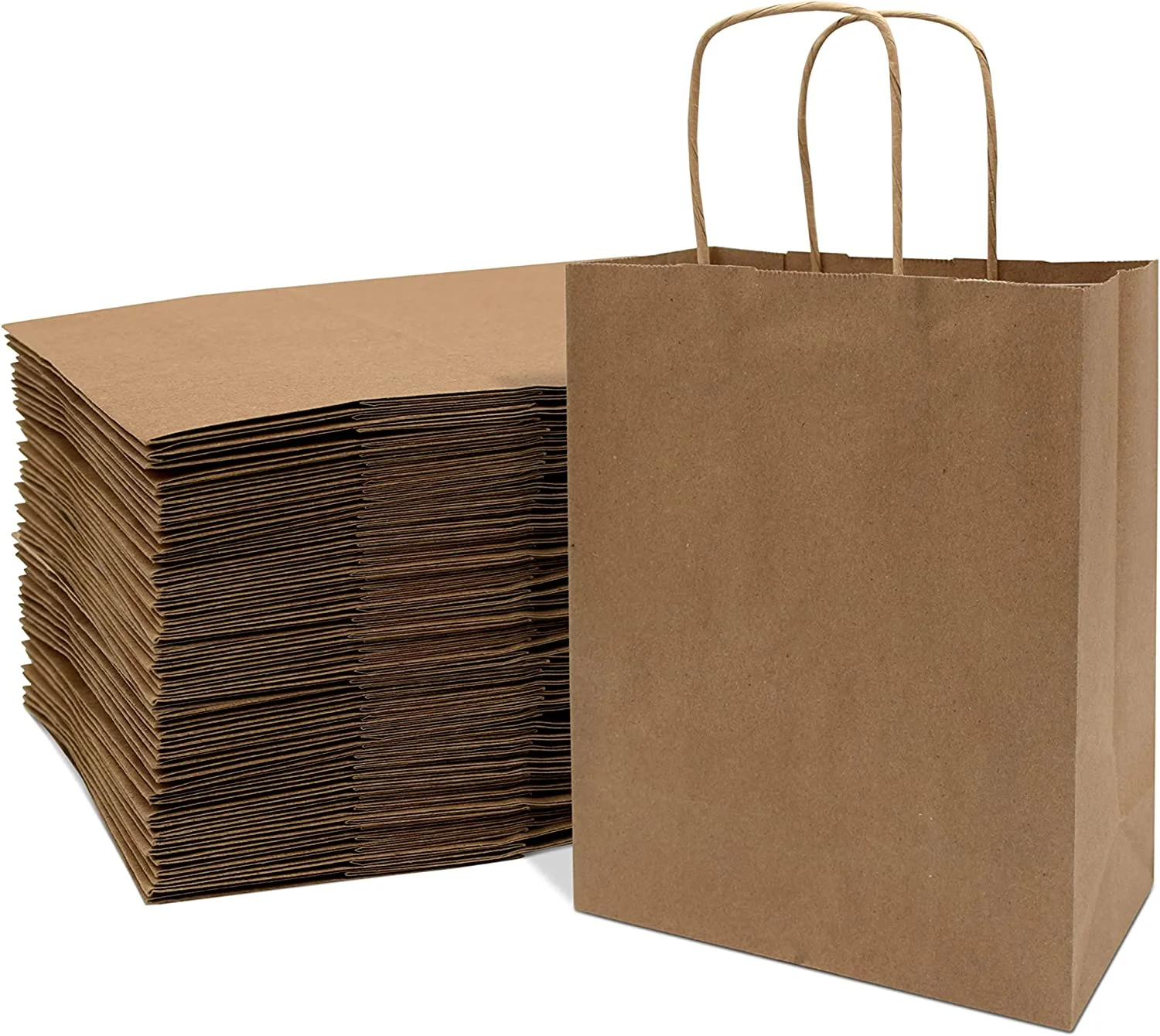 High Quality Sealed Sandwich Square Shopping Candy Logo Printed Paper Bags