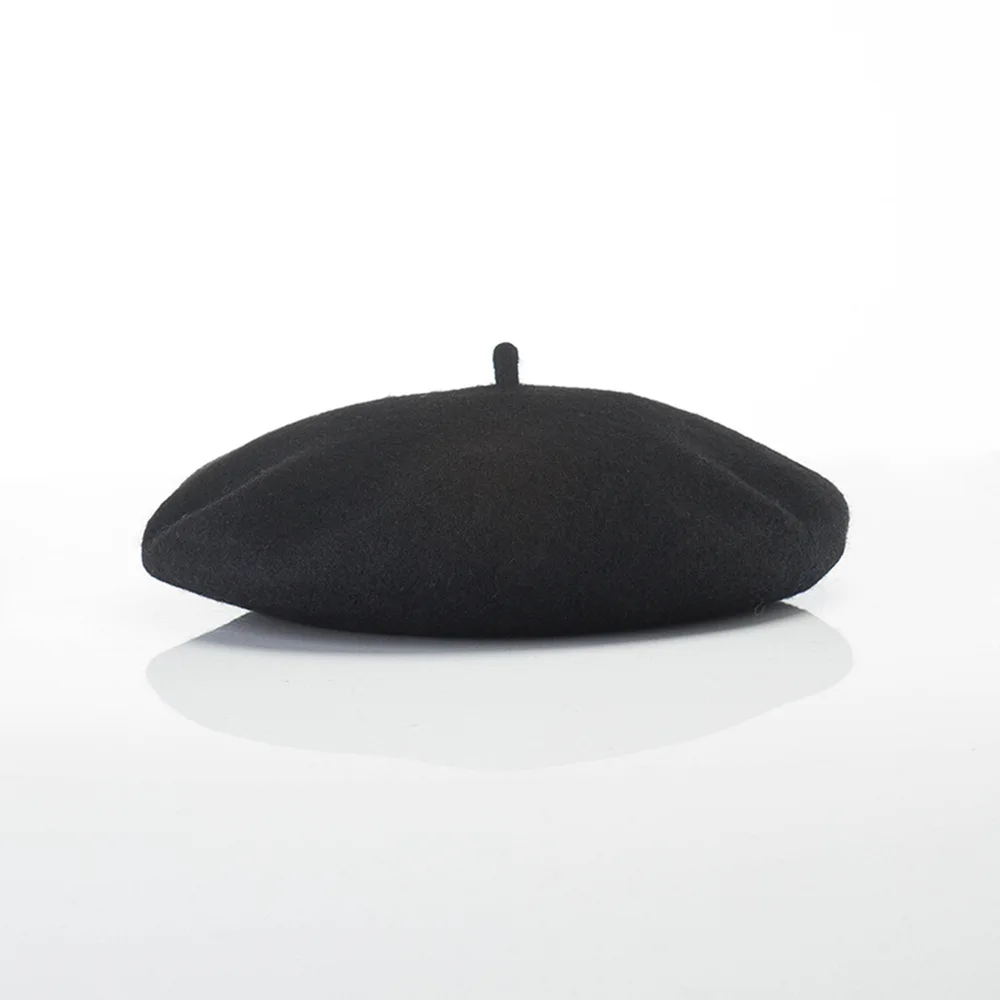 Wholesale new men women fashion casual Beret hat soft woolen hat custom logo embroidery beret hat