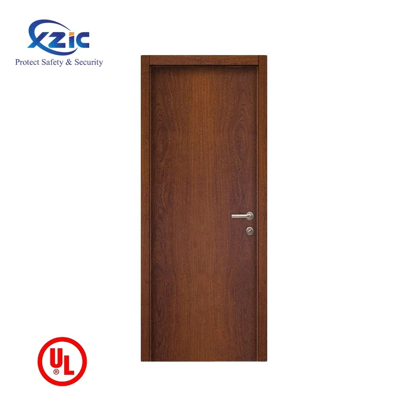 China Wood Fire Door Factory Custom School Hospital Wood Fireproof Doors Apartment Hotel