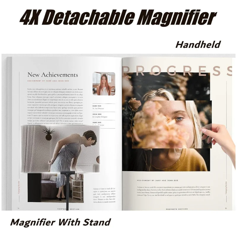Ultra HD Eye Candy Magnifier as Seen on TV Book Magnifier for Reading 4X Magnifying Glass
