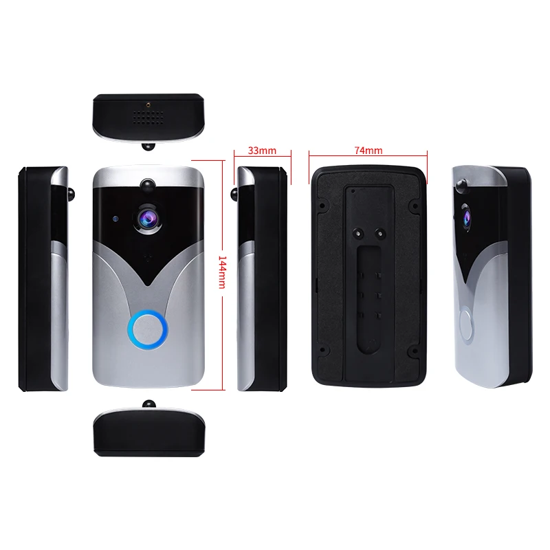 2021 Smart WiFi door bell wireless Home video doorbell 720P phone intercom Ring with wifi doorbell camera for apartments