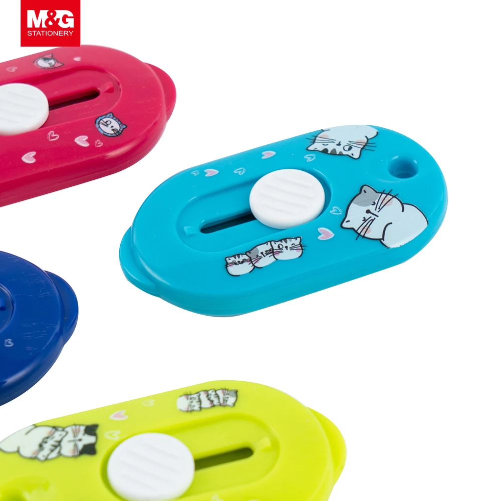Лидер продаж автоматический выдвижной нож M & G для резки бумаги 3 5*6 см милый детский ручной