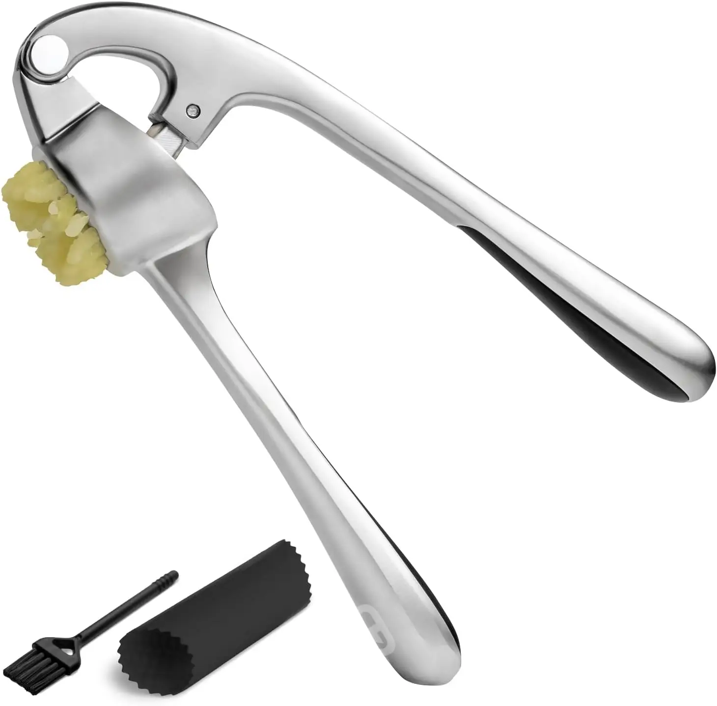 Factory Hot Sell Kitchen Accessories Tool Garlic Peeler Brush Stainless Steel Garlic Press