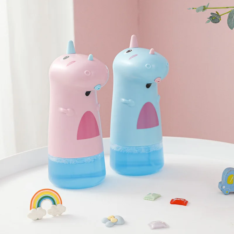 Automatic Smart Infrared Sensor Cartoon Unicorn Bottle Dispenser For Liquid Soap Touch Soap Dispenser With USB Powered  For Kids