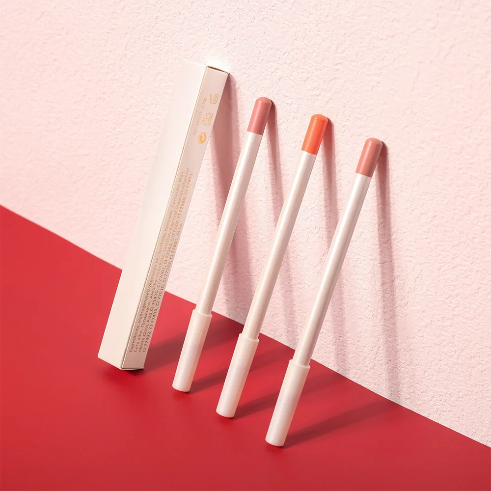 Wooden Lip Liner Pencil Wholesale Plumping Lip Liner Custom Logo Pigmented Waterproof Lipliner