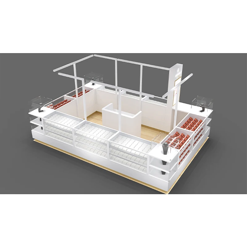 Portable Mobile Jewelry Showcase Display Showcase Modern Jewelry Kiosk for Sale Jewelry Wall Showcase