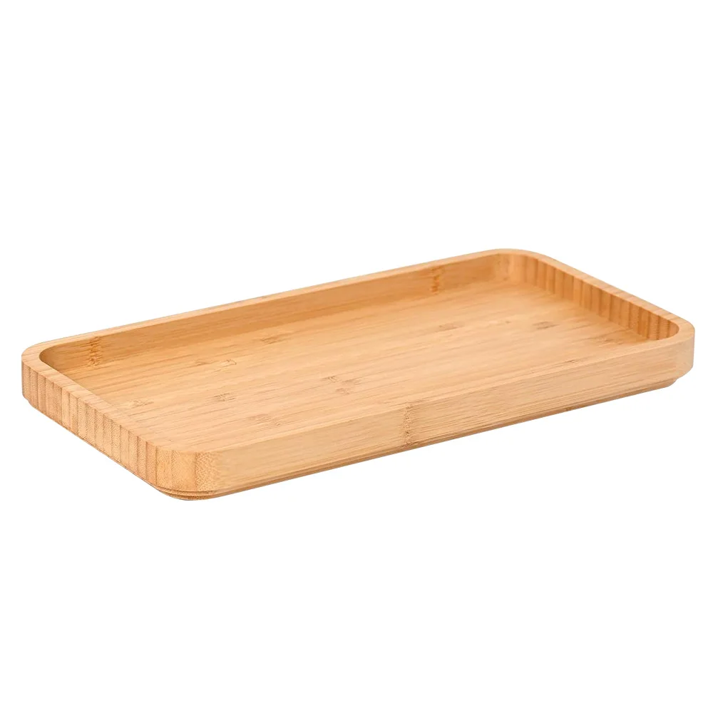 TAOTAOJU Home Storage Custom Entrance Wooden Tray Dresser Cosmetics Storage Tray Watch Jewelry Storage Bathroom Bamboo Tray