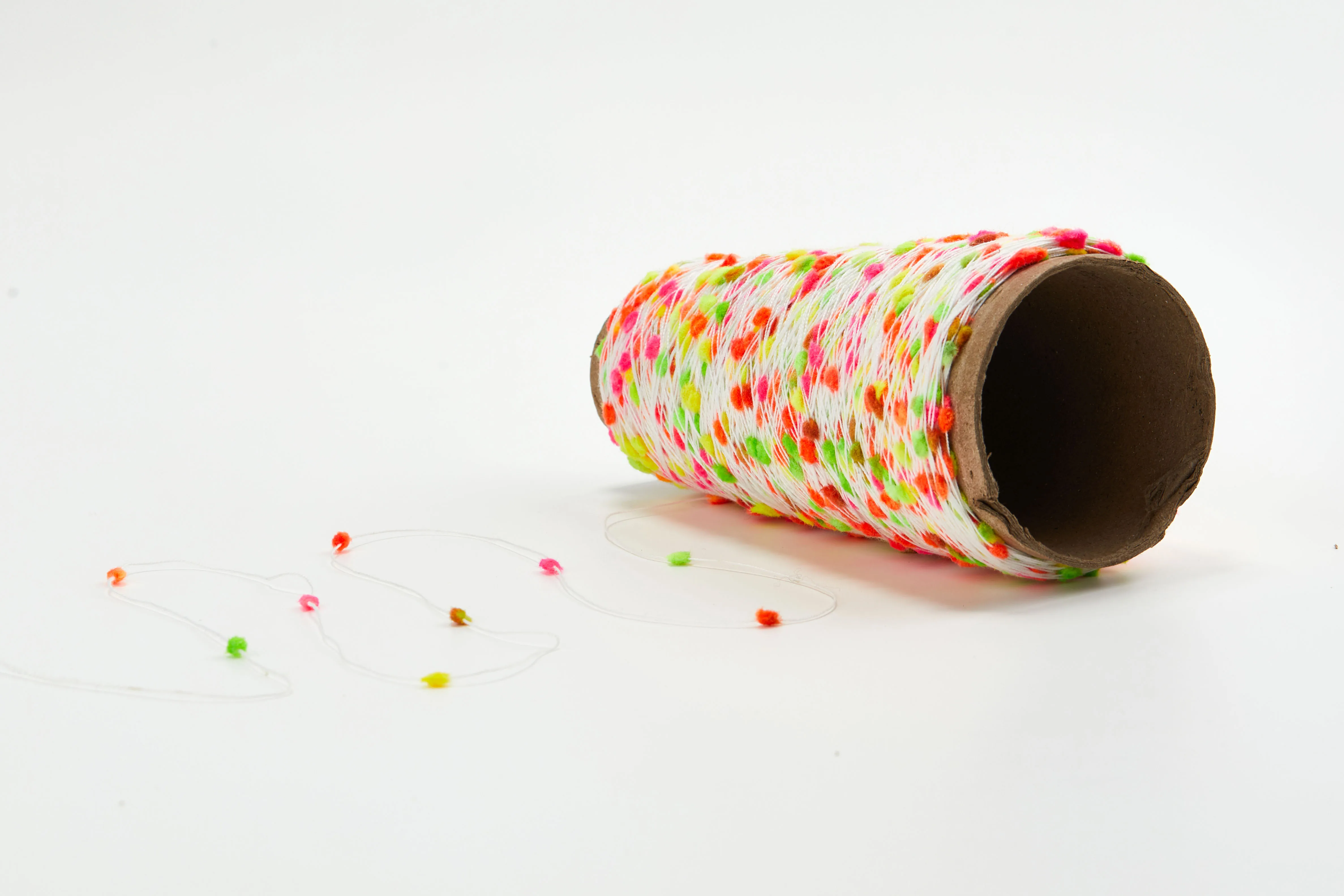 High Quality Fancy Yarn Polyester Hand Knitting 4nm Ping-pong Yarn