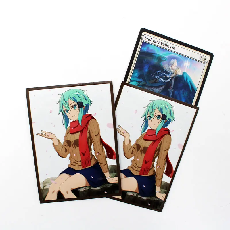 Factory Price  Card Sleeves Art Custom Printed MTG Yugioh TCG  Sexy Anime Trading Game cards sleeve