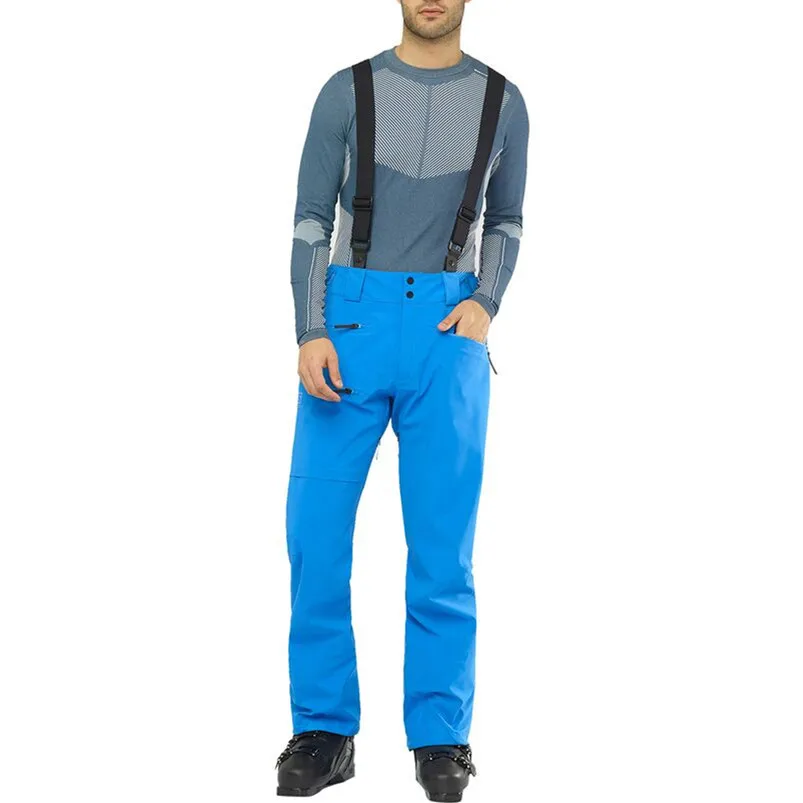 Outdoor Man Bib Pants  Mens Waterproof Suspender Trouser  Ski Pants  Skiing For Winter