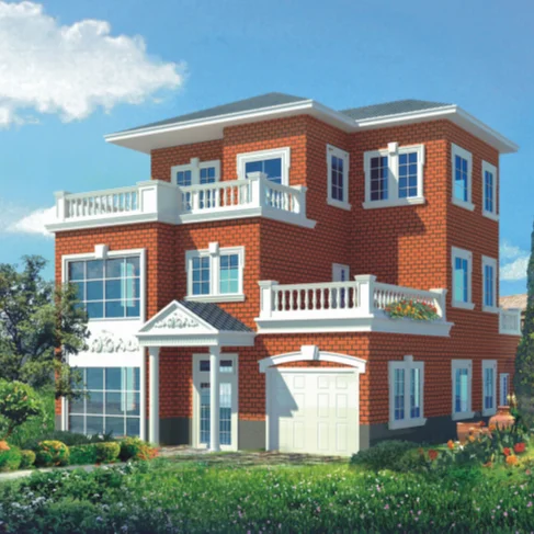 Prefab Steel Structure Luxury Villa Houses Prefabricated Homes Modern Low Cost With Glass Fiber Sandwich Panel