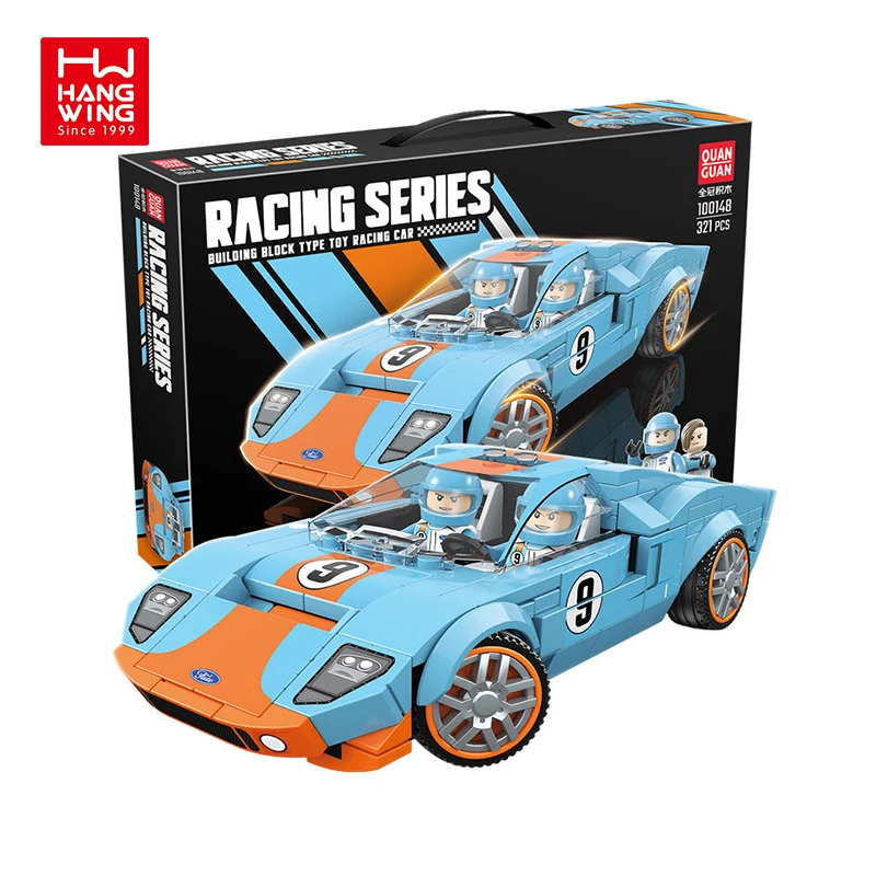HW игрушки 321 шт. GT40 1968 Cada гоночный автомобиль супер транспортные средства строительные блоки высокотехнологичный городской спортивный