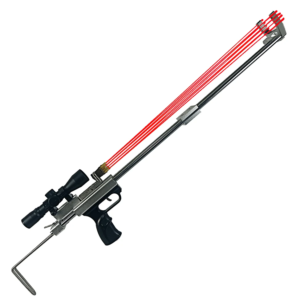 Slingshot Outdoor hunting catapult Chinese professional metal slingshot sight glass high precision shooting steel ball slingshot