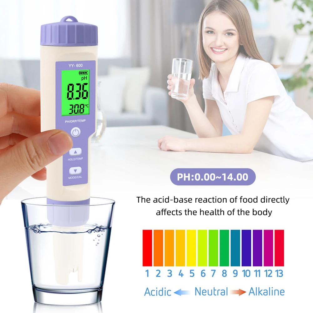 PH pen tester for water 3 in 1 aquarium ph meter PH/ORP/TEMP water quality tester for swimming pool