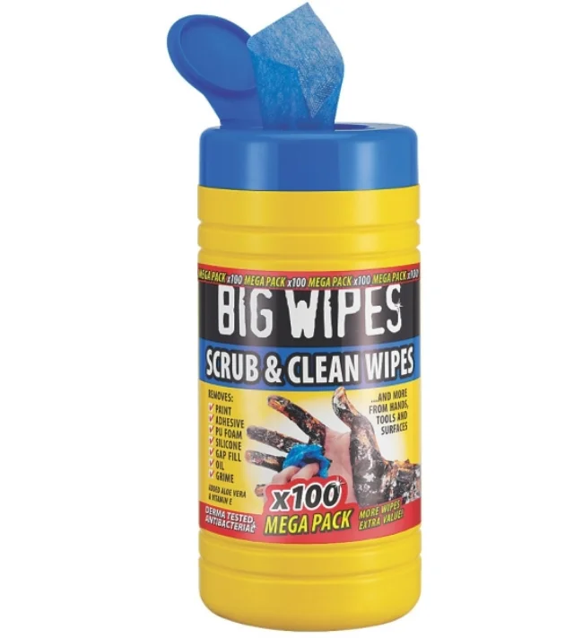 Absorbent industrial blue prep wipes oil absorbent industrial cleaning wet wipes