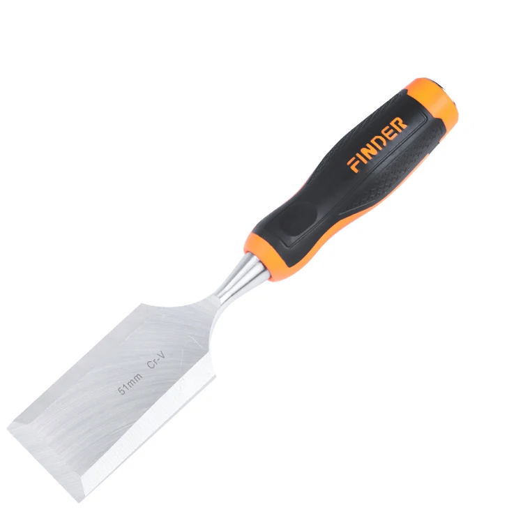 6mm~51mm 12 sizes Two-color plastic handle Sharp CRV wood working chisel