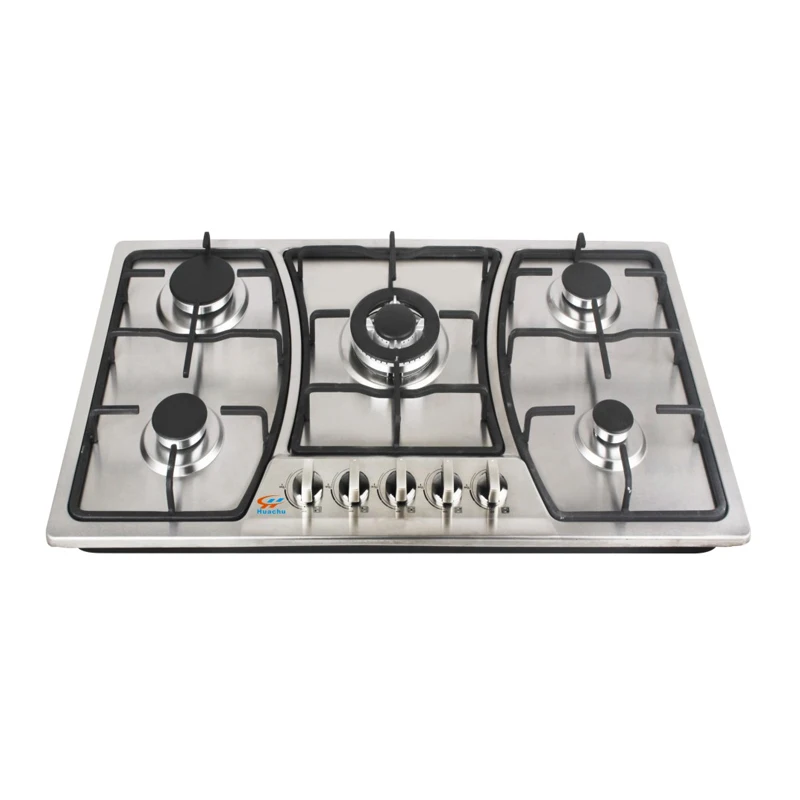 760mm popular 5 burners Built-in gas hob smart kitchen gas Stoves for Africa market