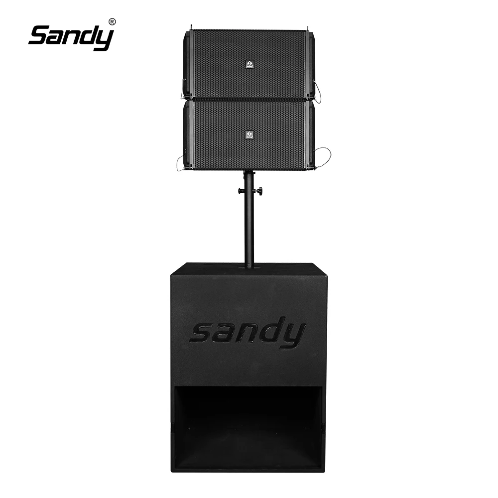 Single 10-inch two-way line array speaker the top part/Single 18 inch active line array subwoofer the base part