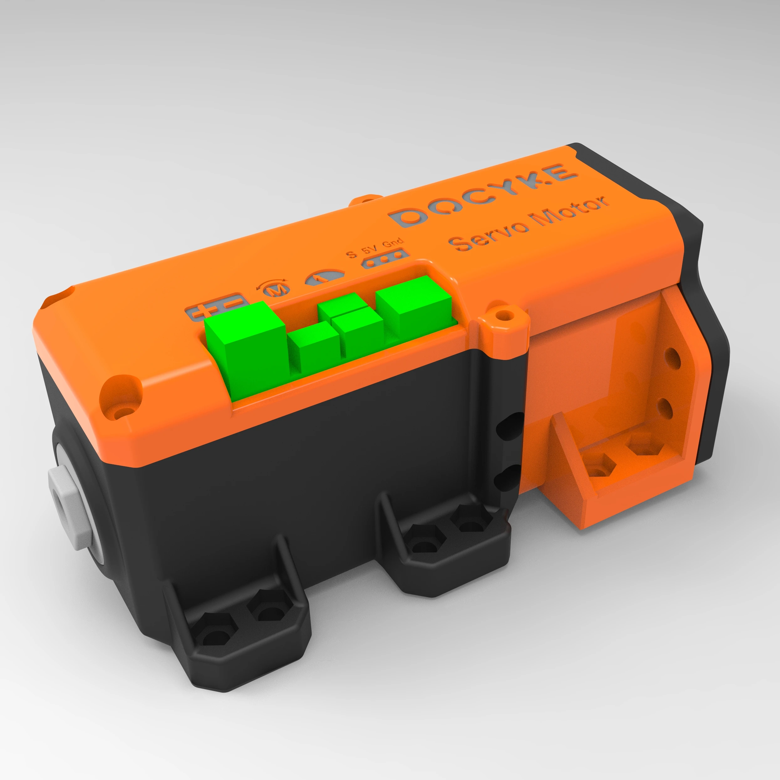 200kg High Torque Metal Brushed Servo Steering Gear Suitable for 12v-24v Large Robot Arm DIY Models UAV